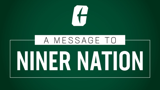 Campus-wide messages to Niner Nation